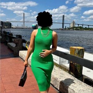 Aritzia Babaton Green Dress